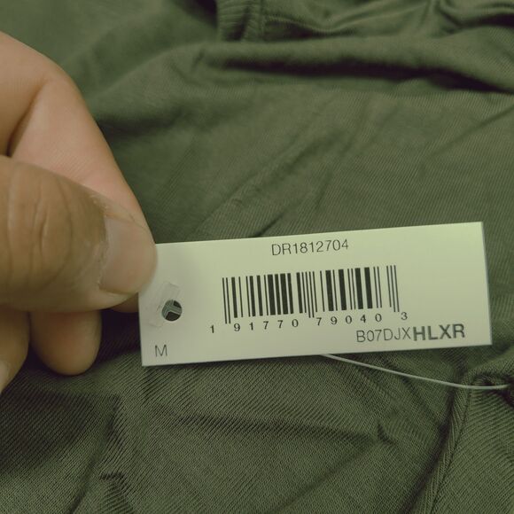 Daily Ritual Women's Jersey Short-Sleeve Drop-Shoulder Scoopneck Tunic Green M - Picture 9 of 11